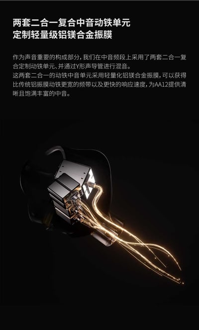MOONDROP 水月雨 Armature Art 12 AA12 入耳式耳機｜十二動鐵三頻均衡架構10