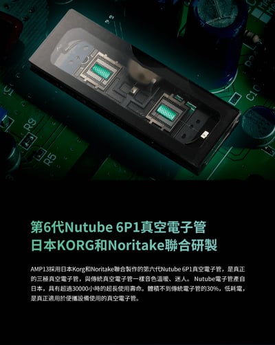 iBasso AMP13 三通道Nutube真空電子管耳放卡 3.5mm+3.5mm雙輸出 KORG Nutube 第六代 下單後預計3~5工作天到貨寄出 DX300/DX3203