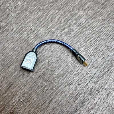 大力揚 x 日本鐵三角 DL027/0.1 Micro USB 公頭轉 USB-A 母座 OTG USB DAC 專用傳輸線2