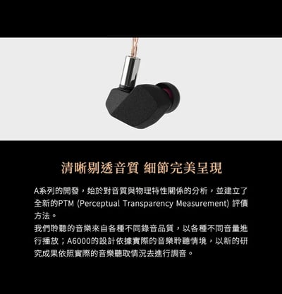 日本 Final A6000 次旗艦入耳式耳機 耳道式 CM 0.783