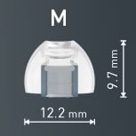 台灣 SPINFIT NEO 矽膠耳塞 一對二入 含細管轉接環12