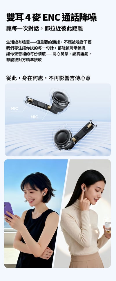 SOUNDPEATS Air6 HS 半入耳式藍牙耳機｜13mm 三磁複合動圈，日常聆聽輕鬆又有活力 🎧13