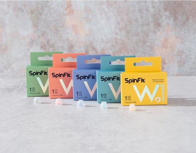 SpinFit W1矽膠耳塞 一對二入 , 雙層WAVE管芯8