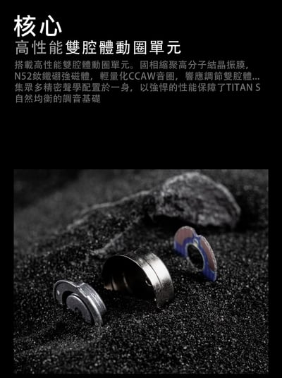 DUNU 達音科 TITAN S 耳道式耳機 可換線設計 0.78 2PIN CM插針3