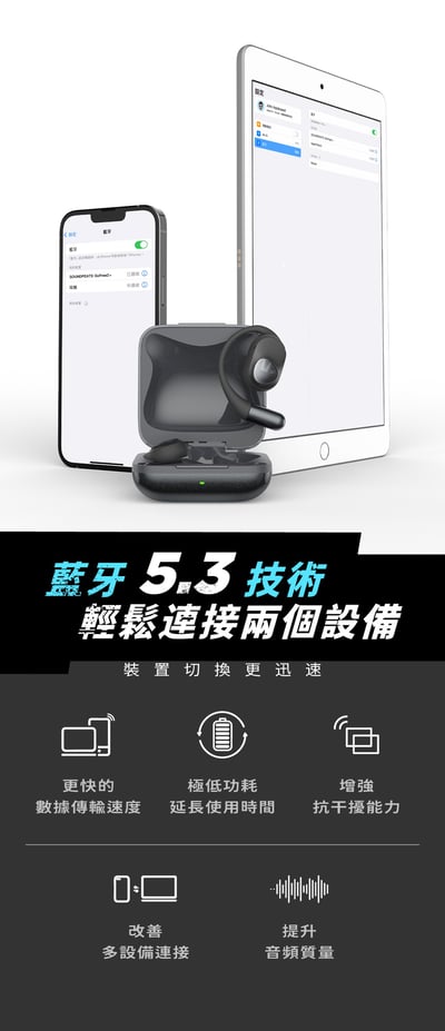 【SoundPeats】GoFree 2+ 開放式 耳掛式 藍牙耳機 (通話降噪/39hr/藍芽5.3)8