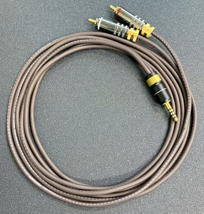 大力揚 Power Praise x 日本鐵三角 CAB152 Venus 維納斯 6N 無氧銅鍍銀混編 4.4mm 轉 RCA 立體訊號線2