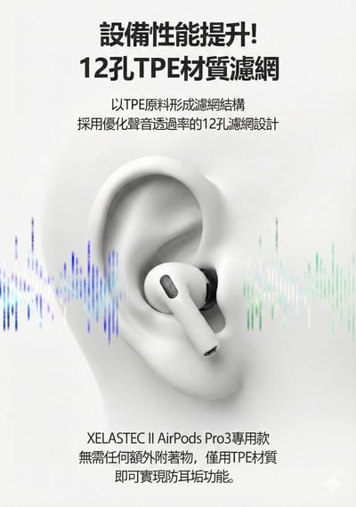 AZLA SednaEarfit XELASTEC II AirPods Pro 3 專用耳塞套 全新升級登場3