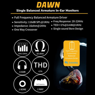 Panther Audio DAWN 全頻動鐵單元 耳道式耳機 【極致人聲體驗】2