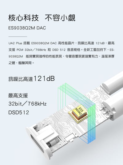 山靈 Shanling UA2 Plus 雙耳擴晶片平衡小尾巴 3.5mm / 4.4mm 支援Switch4