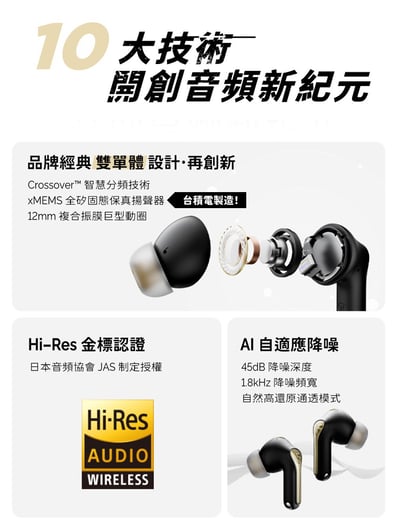 【SoundPeats】Capsule3 Pro+ 真無線藍牙耳機｜LDAC/抗風噪/ANC｜藍牙5.33