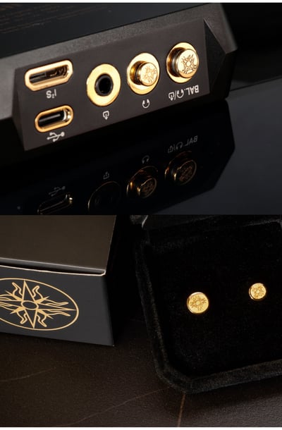 凱音 Cayin P35A & P44A 黃銅鍍金訂製防塵蓋 3.5mm/4.4mm6