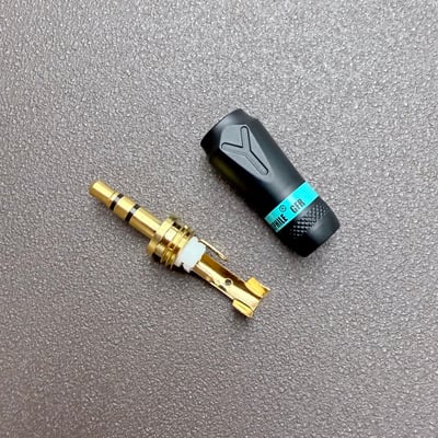 YARBO GY-3.5GB 3.5mm TRS 直式音訊焊接頭｜6mm 出線孔・DIY 線材製作2