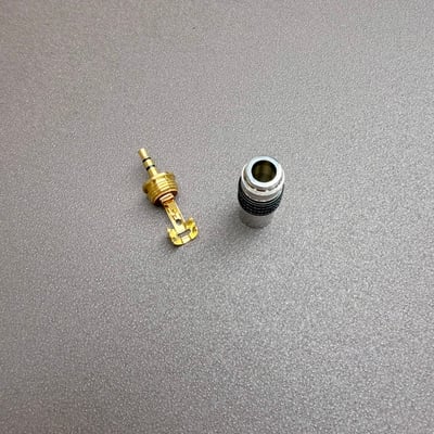外網格 TRS 三極音訊焊接頭｜7mm 出線孔・DIY 線材製作・出清品2