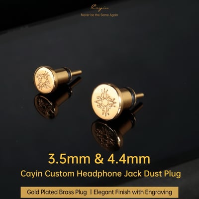 凱音 Cayin P35A & P44A 黃銅鍍金訂製防塵蓋 3.5mm/4.4mm1