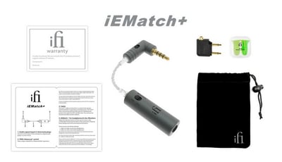 英國 iFi Audio iEMatch+ 高阻抗線 3.5 mm TRS TRRS 解決高敏耳機背景底躁8