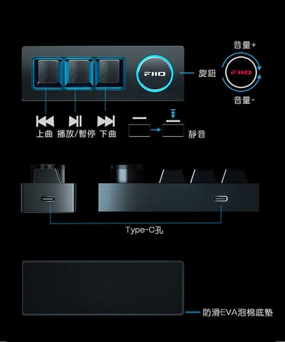 【FiiO】 KB1K 多媒體小鍵盤12