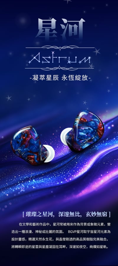 志達電子 BGVP Astrum (星河) 入耳式耳機｜六混合單元 凝萃星辰 永恆綻放6