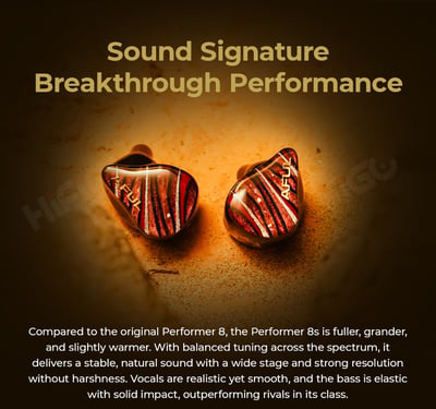 AFUL Acoustics Performer 8S 木星迴響 四混合單元 入耳式耳機 監聽 ｜飽滿、開闊，細節與音樂感一次展開7