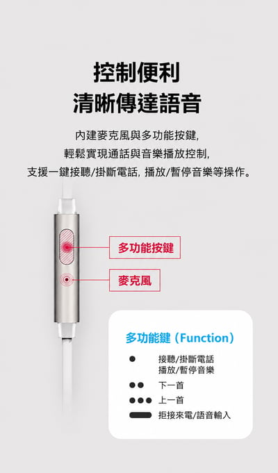 AZLA TRINITY Type-C 高解析有線入耳式耳機 USB-C DAC版 ｜手機直連，也能聽見乾淨有層次的聲音6