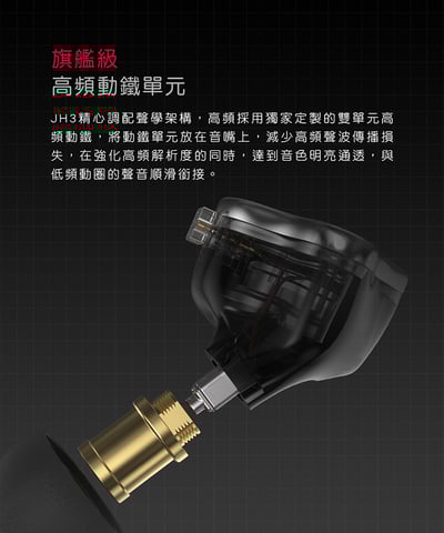 FiiO JH3 一圈兩鐵 三單體 可換線 耳道式耳機 入耳式 CM 0.78mm4