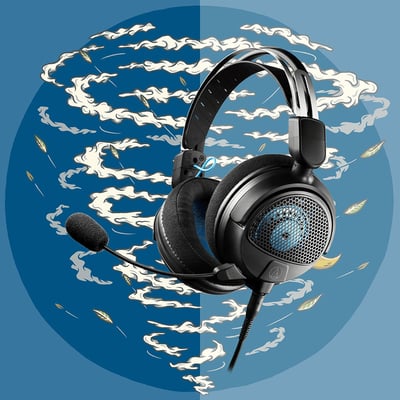 Audio-technica ATH-GDL3 遊戲專用開放式耳機麥克風組｜超輕量化設計・清晰定位音場2