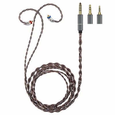 FiiO LF-RB 磁吸式可換插頭MMCX耳機升級線 2.5/3.5/4.4mm1