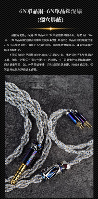 BGVP HERCULIS 赫拉克勒斯 入耳式耳機｜12 單元六混合架構・大馬士革鋯鈦腔體｜細聽豐富層次，也細賞金屬工藝 🎧12
