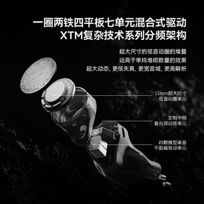 水月雨 MOONDROP 流星 METEOR 一圈兩鐵四平板入耳式耳機 耳道式 CM 0.783