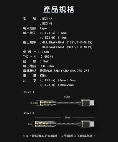 【FIIO JIEZI 芥子｜Hi-Res金標認證 小巧強悍 Type-C 耳機音源解碼轉接頭】15