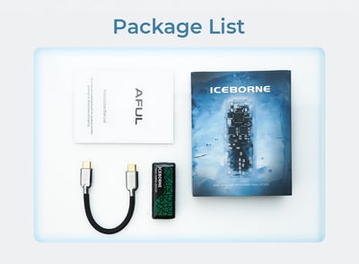 AFUL ICEBORNE 冰原 USB DAC 隨身耳擴 小尾巴｜雙 CS43198・3D 列印樹脂機身｜溫潤手感，細聽音樂的自然輪廓 🎧11
