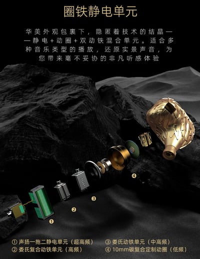 Artpical Michael 米迦勒 圈鐵靜混合單元 CM 0.78mm 可換線 入耳式耳機 耳道式6