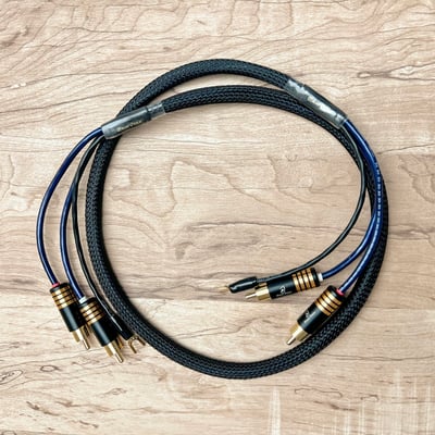 大力揚 Power Praise CAB206 日本鐵三角 TD04-0501 RCA訊號線 含接地線應用於黑膠與唱頭放大機連接1