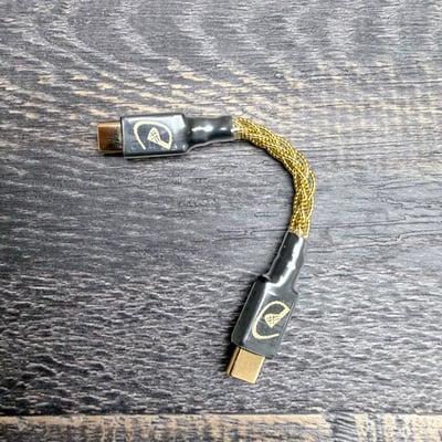 Power Praise 大力揚 PP USB SE-02 限定 單晶銅鍍金+銅箔混編 USB 數位升級線 Type C Micro 小尾巴升級線 HUGO3