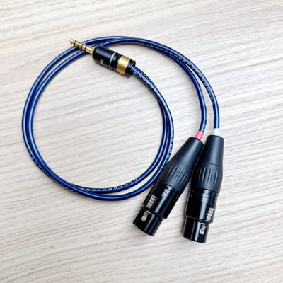 大力揚 x 日本鐵三角 CAB212｜4.4mm 公轉 3pin XLR 公/母 Hi-Fi音訊轉接線5