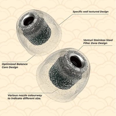 TANGZU 唐族 Tang Sancai 唐三彩 NOBLE 貴族版｜不鏽鋼噴嘴氣壓平衡耳塞8