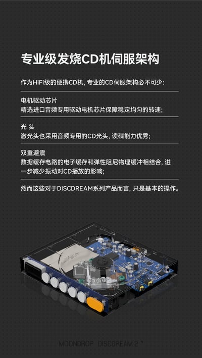 MoonDrop 水月雨 DISCDREAM 2 夢想碟機2 CD 播放機/USB音效卡5