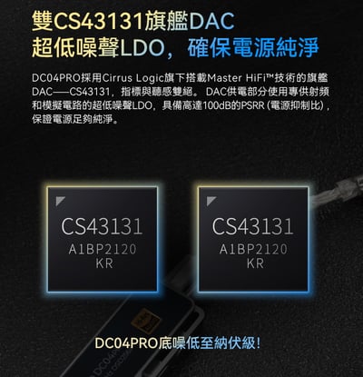 iBasso Audio DC04Pro 小尾巴 USB DAC 隨身hifi解碼耳放DAC轉3.5/4.4平衡2