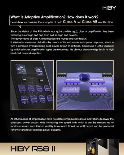 HiBy RS8 II 新世代旗艦級 AI 音色模擬 Hi-Fi 播放器｜DARWIN III R2R 架構 × Qualcomm 8Gen2 平台 × 46.8Wh 高電壓電池7