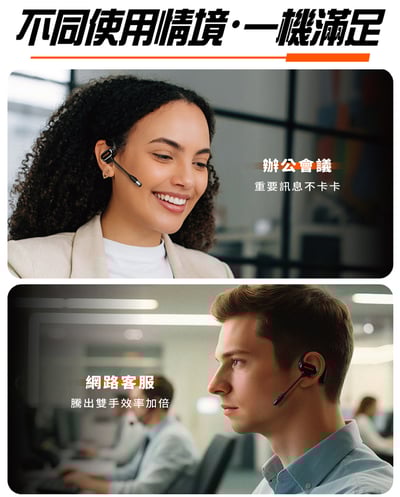 OpenRock Link 20 開放式無線耳機 藍牙6.0｜ AI 即時翻譯 × 通話降噪 × 會議錄音｜最強商務耳機推薦6