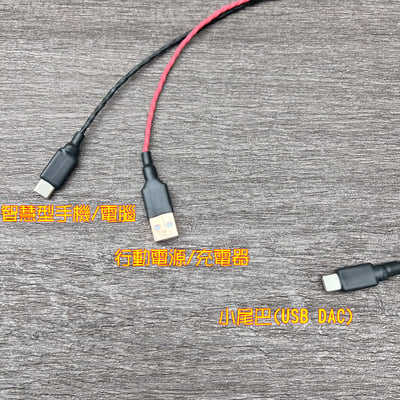 大力揚 Power Praise DL072 T-Lab 小尾巴獨立供電線 雙TYPE C OTG USB DAC 線2