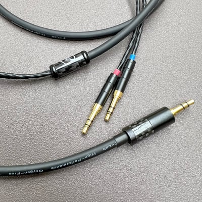 大力揚 Power Praise CAB195 台灣 T-Lab 耳機升級線 HD650 雙3.5mm R70x2