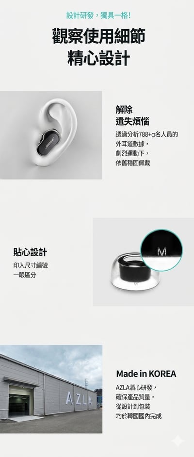 AZLA SednaEarfit Crystal for BOSE Earbuds專用 液體矽膠耳塞 一盒二對9