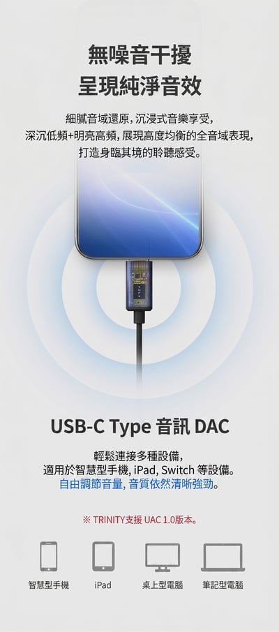 AZLA TRINITY Type-C 高解析有線入耳式耳機 USB-C DAC版 ｜手機直連，也能聽見乾淨有層次的聲音8