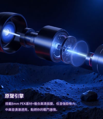 弱水時砂 Rose Technics 光子 Photon Pro TYPE C / 3.5MM 入耳式耳機 ｜沉浸電競之聲3