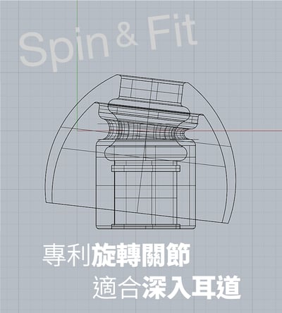 SpinFit CP-100+ / CP100+ V2 二對入 會動的耳塞 專利技術 醫療級矽膠材質6