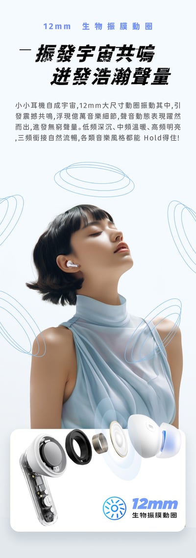 【SoundPeats】Clear 真無線藍牙耳機 (入耳/通話降噪/40hr/藍芽5.3)4