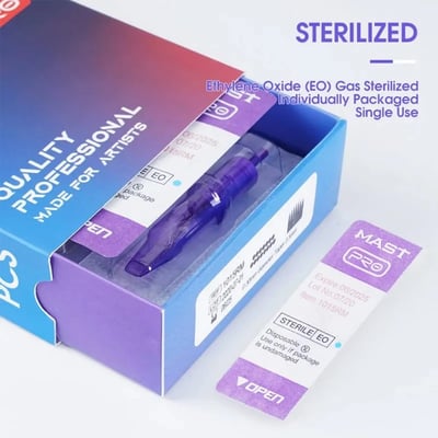 【台灣秒出貨】Mast Pro紫針 正版一體針20入 紋身刺青一體針 紋綉機器通用針 紋眉霧眉 雜客入墨9