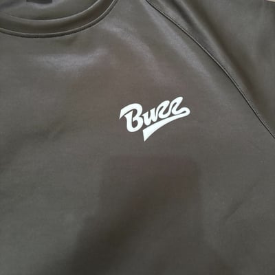 Buzz 黑色 重磅落肩五分袖訓練衣2