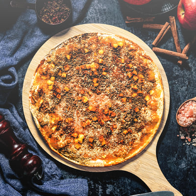 蘋果超派甜披薩 (奶素) (8吋) Apple Cinnamon Dessert1