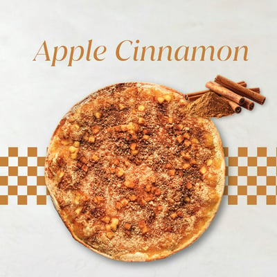 蘋果超派甜披薩 Apple Cinnamon Dessert  (奶素) (6吋)1
